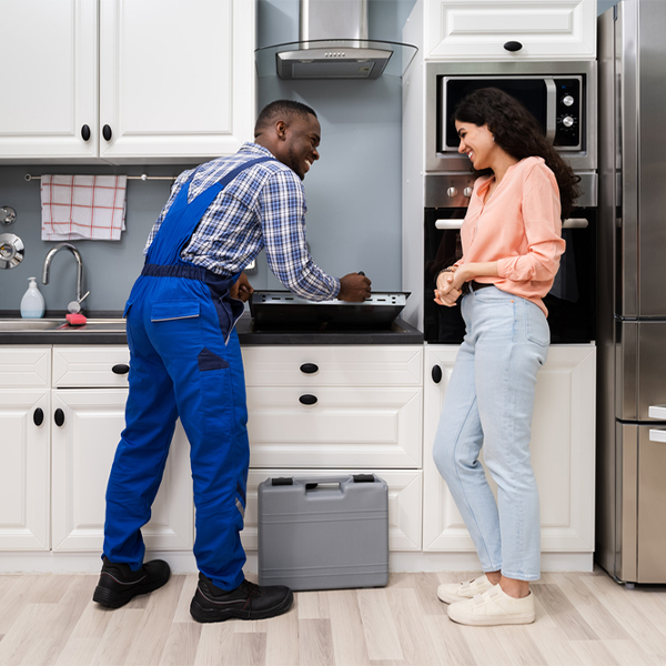 what kind of warranty do you offer on your cooktop repair services in Brownlee Park